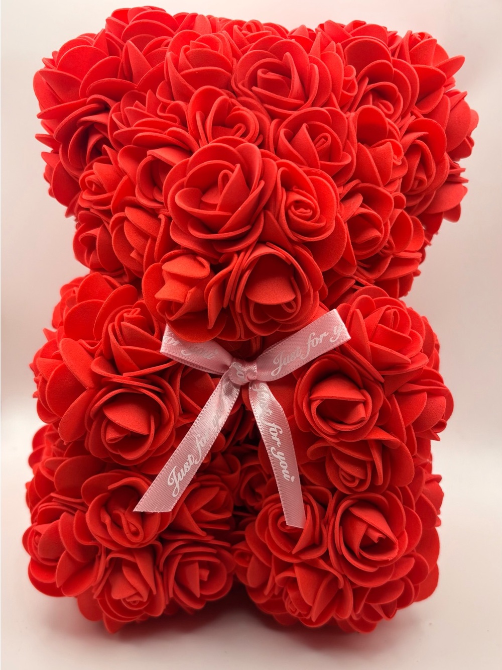 Red Rose Bear Floral Décor - Gift Accent
